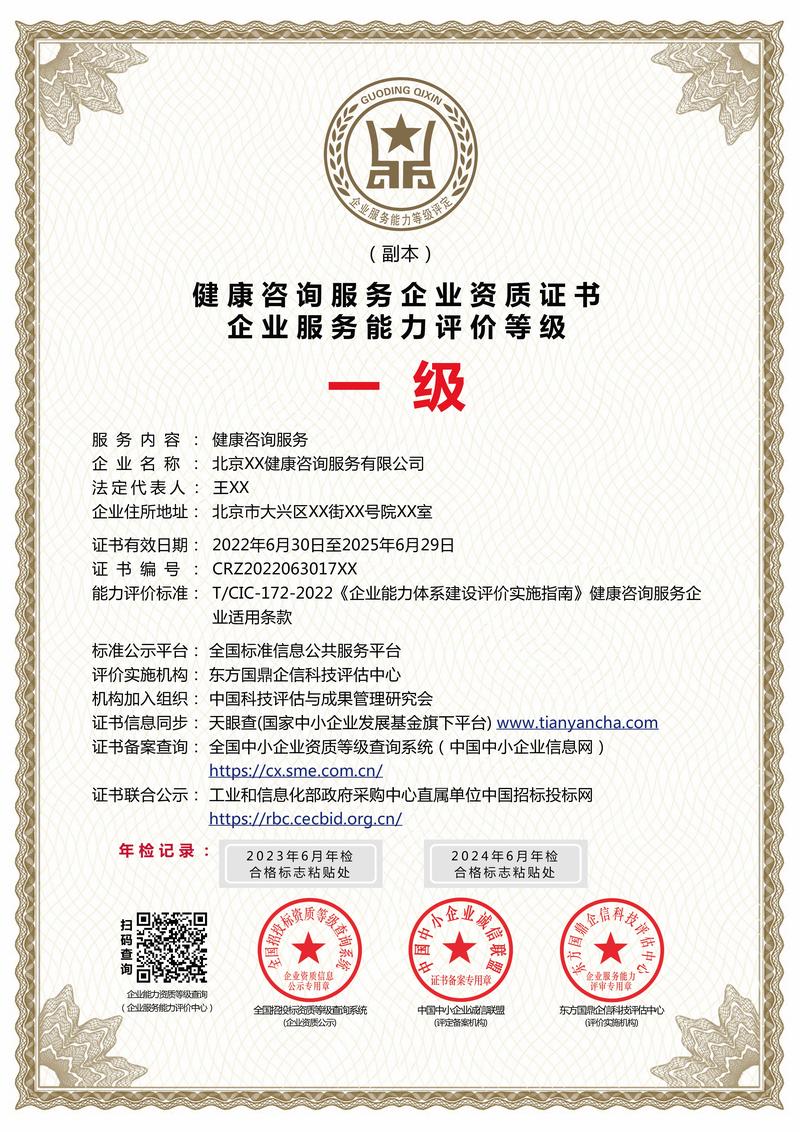 健康咨询服务企业资质证书 合规运营与专业服务的基石